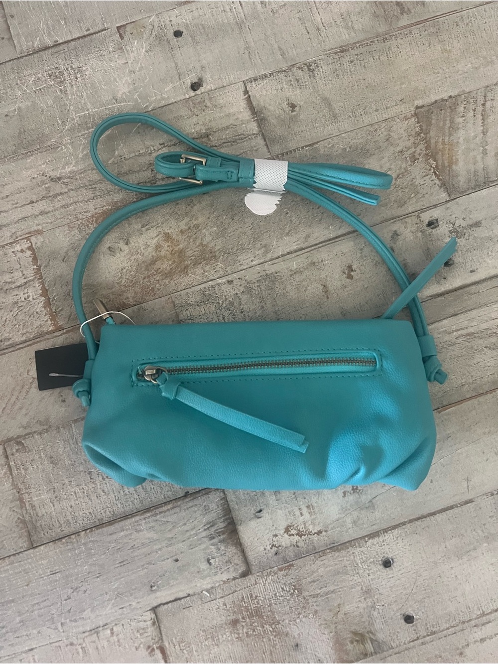JOY Susan Faux Turquoise Leather Crossbody Bag NWT